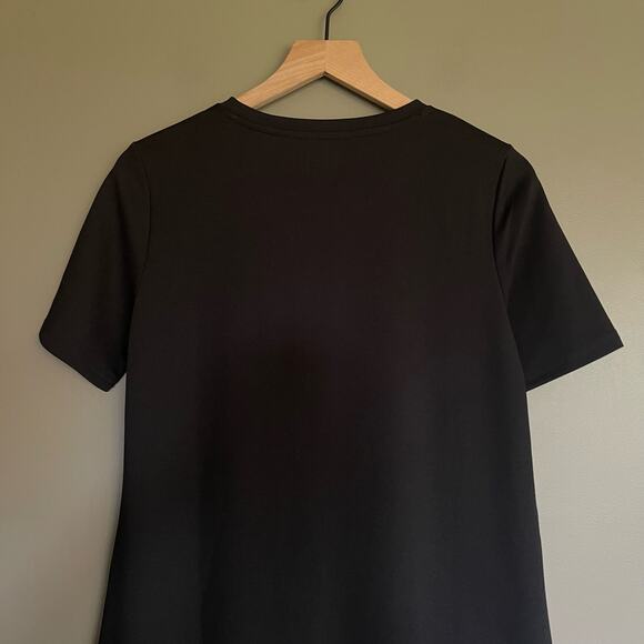 GAP Maternity Side Zip Nursing Dress in Ponte Black Sz Small Classic Comfortable - Picture 14 of 16